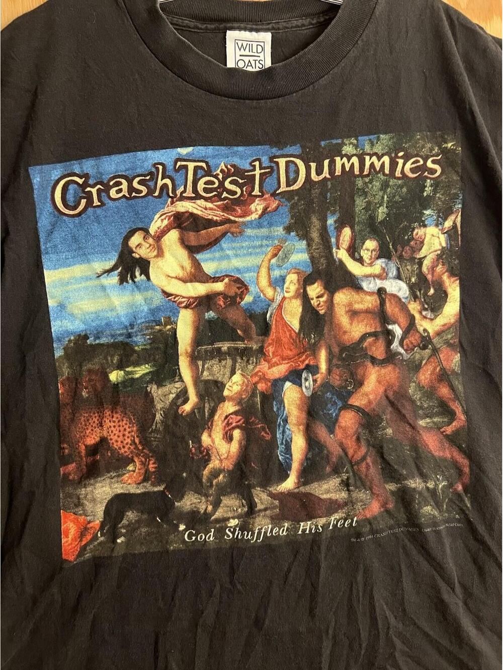 RARE VTG 1994 Crash Test Dummies God Shuffled His Feet Album Promo Tee Mens L - Picture 2 of 9